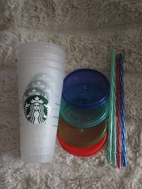 Starbucks Frosted COLOR changing Confetti LOT OF 4